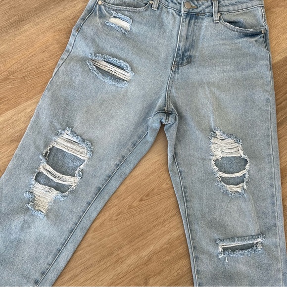 BP. Ripped Straight Leg Ankle Jeans - Picture 3 of 6